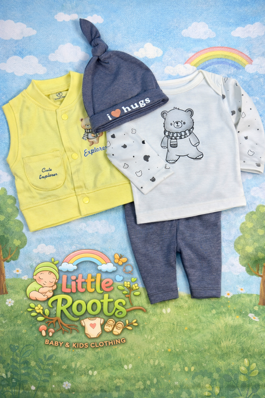 Newborn 4-Piece Cute Explorer Set