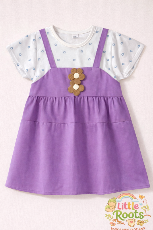 Baby Girl Flower Frock – Floral Patch Dress