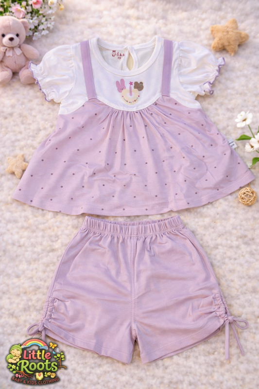 Baby Girl Frock & Shorts Set– Cute Summer Outfit