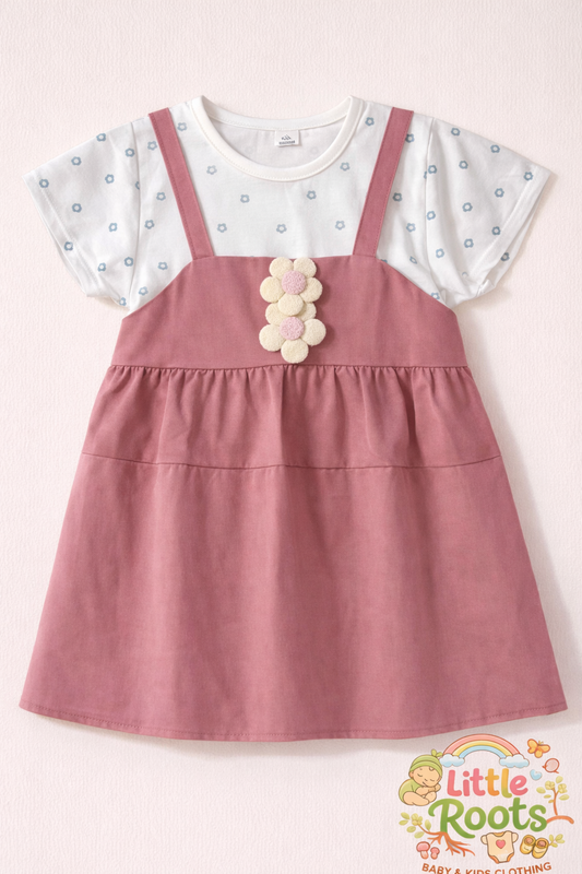 Baby Girl Flower Frock – Floral Patch Dress