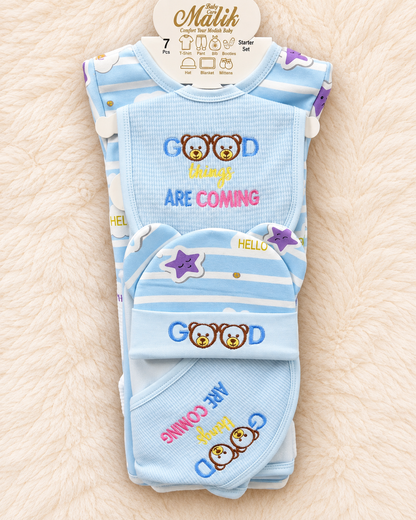 7-Piece Warm Velvet Newborn Starter Set – Good Things Collection