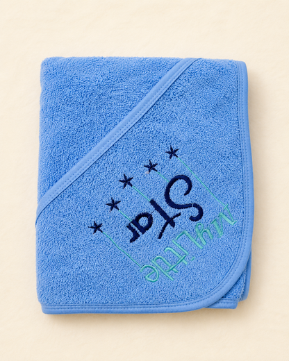 Premium 100% Cotton Hooded Baby Towel | Soft Terry Bath Towel