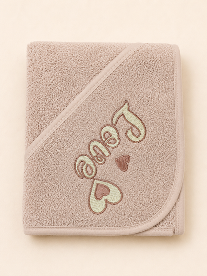 Premium 100% Cotton Hooded Baby Towel | Soft Terry Bath Towel