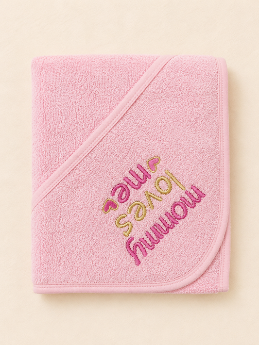 Premium 100% Cotton Hooded Baby Towel | Soft Terry Bath Towel