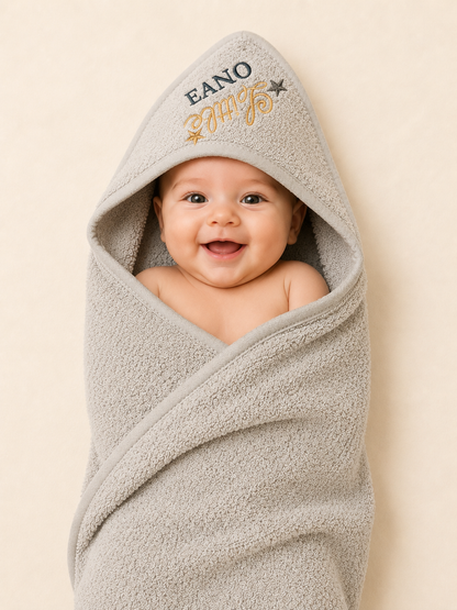 Premium 100% Cotton Hooded Baby Towel | Soft Terry Bath Towel
