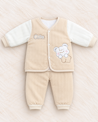 Imported Velvet Baby Girl Shirt & Trouser Set – Teddy Bear