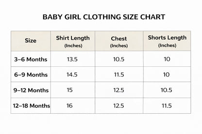 Baby Girl Floral Summer Outfit – Imported Shirt & Shorts Set (3–18 Months)