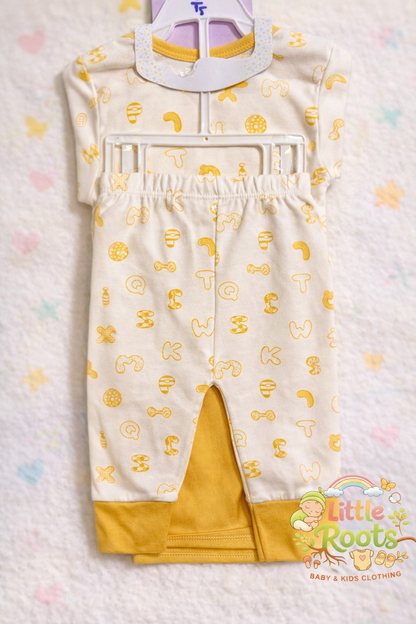 Yellow Disney New-born Baby Gift Set – 7 Pcs (Soft Cotton)