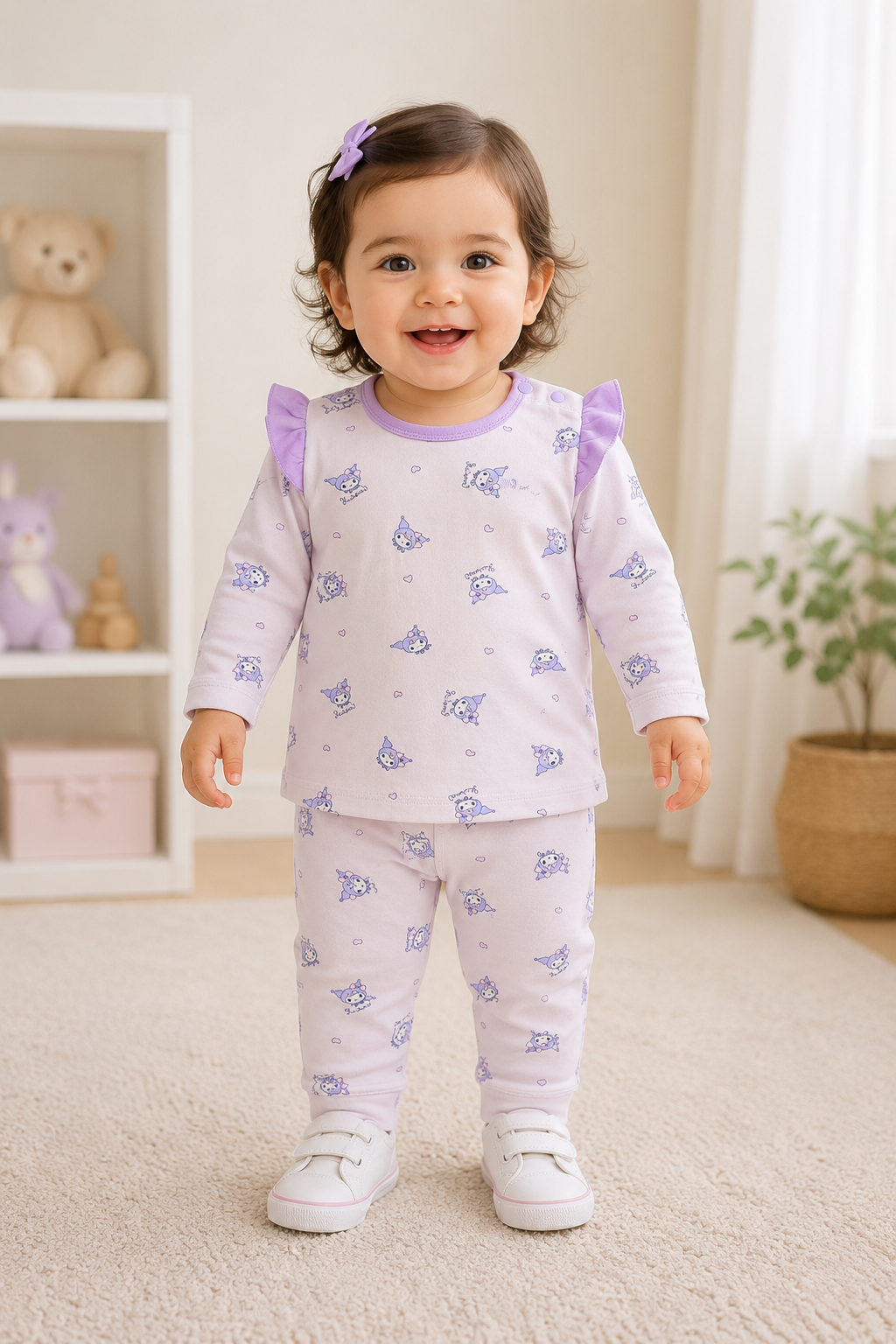 Baby Girl 2 Piece Full Sleeve Suit | 3–12 Months | LittleRoots Pakistan