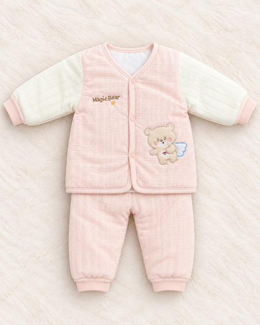 Imported Warm Quilted Baby Shirt & Trouser Set – MagicBear