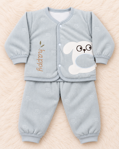 Baby Girls & Boys Extremely Warm Quilted Winter Suit – Happy Bunny