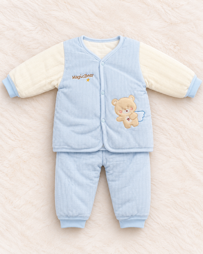 Imported Warm Quilted Baby Shirt & Trouser Set – MagicBear