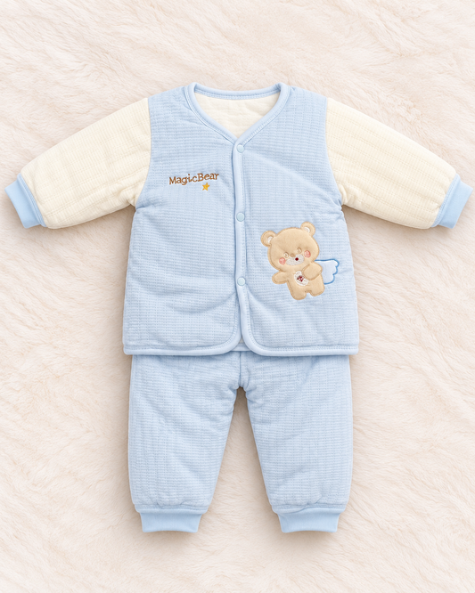 Imported Warm Quilted Baby Shirt & Trouser Set – MagicBear