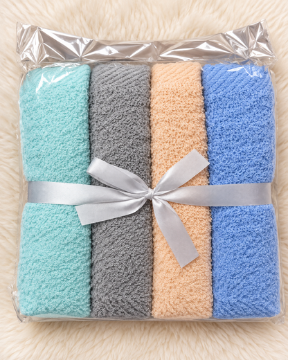 Pack of 4 Baby Face Towels – Soft & Gentle Cotton