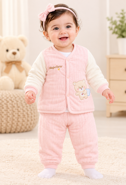 Imported Warm Quilted Baby Shirt & Trouser Set – MagicBear