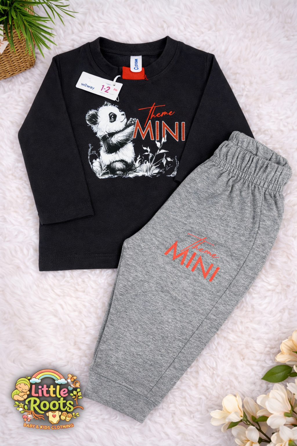 Baby Boy Theme Mini T-Shirt & Trouser Set