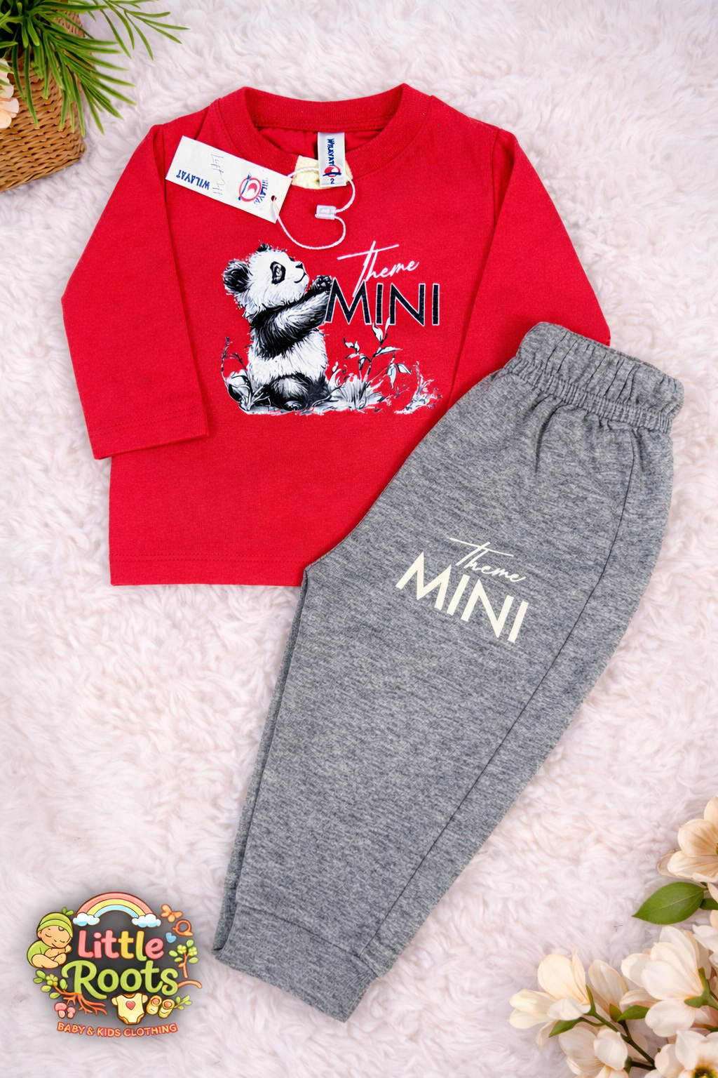 Baby Boy Theme Mini T-Shirt & Trouser Set