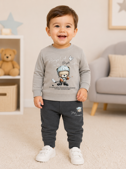 Baby Boy Cotton Blend Shirt & Trouser Set – Super Soft 2 Piece Outfit