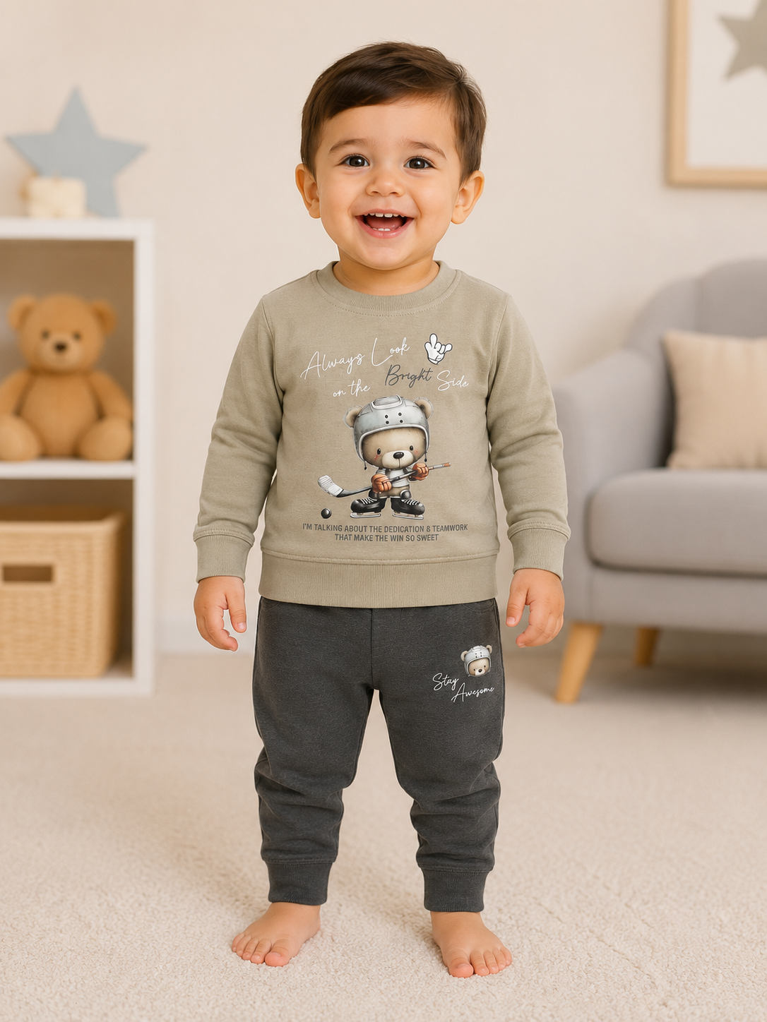 Baby Boy Cotton Blend Shirt & Trouser Set – Super Soft 2 Piece Outfit